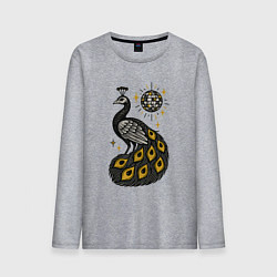 Мужской лонгслив Диско Павлин