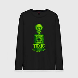 Мужской лонгслив Toxic зеленая кислота