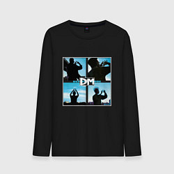 Лонгслив хлопковый мужской Depeche Mode world in my eyes, цвет: черный