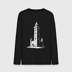 Лонгслив хлопковый мужской Страж веков, цвет: черный