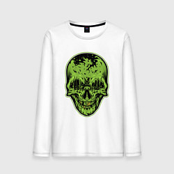 Мужской лонгслив Green skeletor