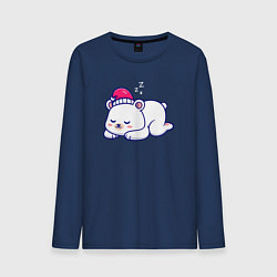 Мужской лонгслив Спящий мишка