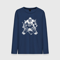 Мужской лонгслив Хоккейный вратарь граффити