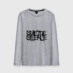 Лонгслив хлопковый мужской Suicide Silence, цвет: меланж