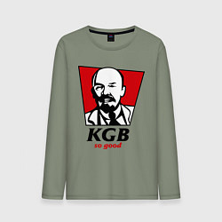Лонгслив хлопковый мужской KGB: So Good, цвет: авокадо