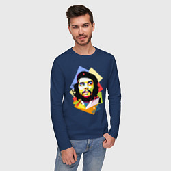 Лонгслив хлопковый мужской Che Guevara Art, цвет: тёмно-синий — фото 2
