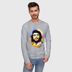 Лонгслив хлопковый мужской Che Guevara Art, цвет: меланж — фото 2