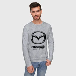 Лонгслив хлопковый мужской Mazda Zoom-Zoom, цвет: меланж — фото 2