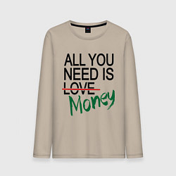 Мужской лонгслив All you need is money