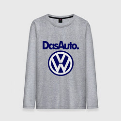 Лонгслив хлопковый мужской Volkswagen Das Auto цвета меланж — фото 1