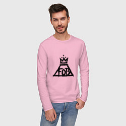 Лонгслив хлопковый мужской FOB King, цвет: светло-розовый — фото 2