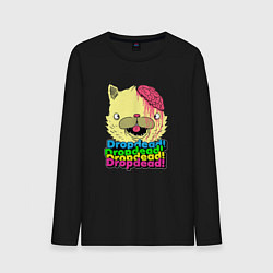 Лонгслив хлопковый мужской Dropdead Kitty, цвет: черный