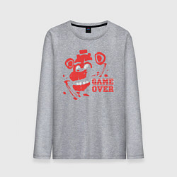 Лонгслив хлопковый мужской Freddy Game Over, цвет: меланж