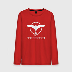 Лонгслив хлопковый мужской Tiesto, цвет: красный