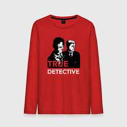 Лонгслив хлопковый мужской True Detective, цвет: красный