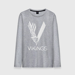 Лонгслив хлопковый мужской Vikings, цвет: меланж