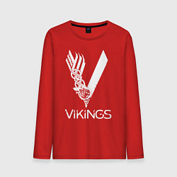 Лонгслив хлопковый мужской Vikings, цвет: красный