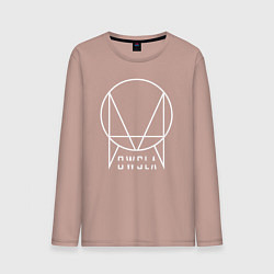 Лонгслив хлопковый мужской OWSLA, цвет: пыльно-розовый