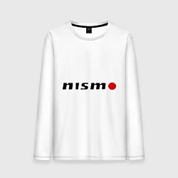 Лонгслив хлопковый мужской Nissan nismo, цвет: белый