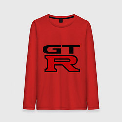 Лонгслив хлопковый мужской Gtr, цвет: красный