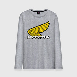 Лонгслив хлопковый мужской Honda, цвет: меланж