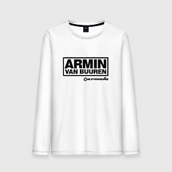 Лонгслив хлопковый мужской Armin van Buuren, цвет: белый