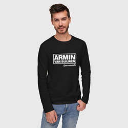 Лонгслив хлопковый мужской Armin van Buuren, цвет: черный — фото 2