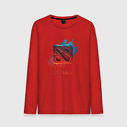 Лонгслив хлопковый мужской Dota 2 Shadows, цвет: красный