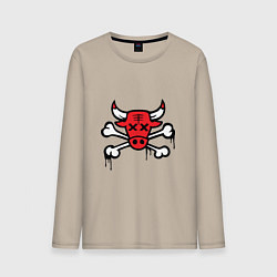 Мужской лонгслив Chicago Bulls (череп)