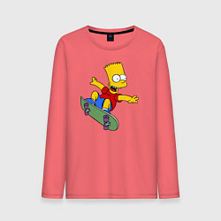 Мужской лонгслив Барт на скейте