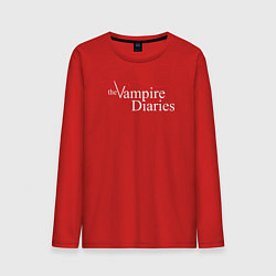 Лонгслив хлопковый мужской The Vampire Diaries, цвет: красный