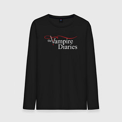 Лонгслив хлопковый мужской The Vampire Diaries, цвет: черный