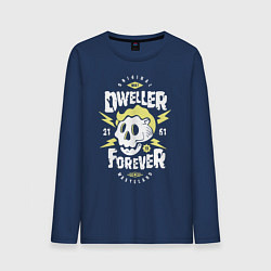 Лонгслив хлопковый мужской Dweller Forever, цвет: тёмно-синий