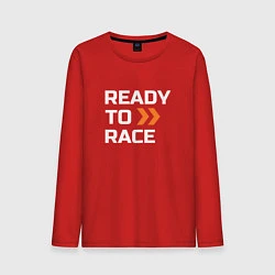 Лонгслив хлопковый мужской Ready To Race, цвет: красный
