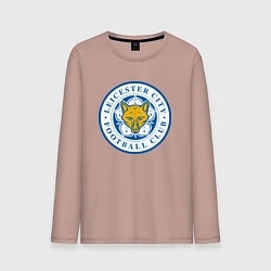 Лонгслив хлопковый мужской Leicester City FC, цвет: пыльно-розовый