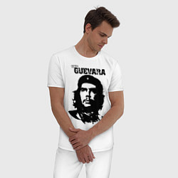 Пижама хлопковая мужская Che Guevara, цвет: белый — фото 2