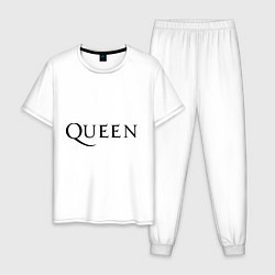 Пижама хлопковая мужская Queen цвета белый — фото 1
