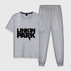 Пижама хлопковая мужская Linkin Park, цвет: меланж