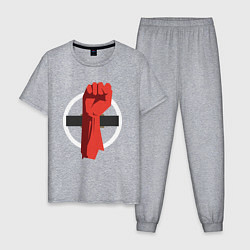 Пижама хлопковая мужская One Punch, цвет: меланж