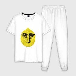 Пижама хлопковая мужская John Lemon, цвет: белый