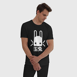 Пижама хлопковая мужская Destiny Rabbit, цвет: черный — фото 2