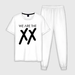 Пижама хлопковая мужская We are the XX, цвет: белый