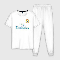 Пижама хлопковая мужская Real Madrid: Ronaldo 07, цвет: белый