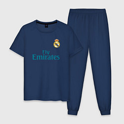 Пижама хлопковая мужская Real Madrid: Ronaldo 07, цвет: тёмно-синий