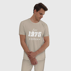 Пижама хлопковая мужская Limited Edition 1975, цвет: миндальный — фото 2