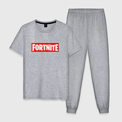 Пижама хлопковая мужская Fortnite Supreme, цвет: меланж