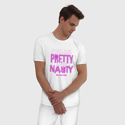 Пижама хлопковая мужская Call Me Pretty & Nasty, цвет: белый — фото 2