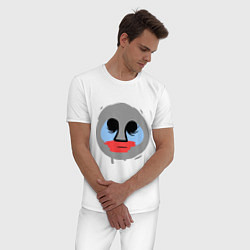 Пижама хлопковая мужская Deuce, цвет: белый — фото 2