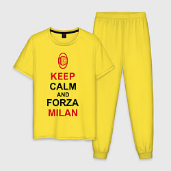 Мужская пижама Keep Calm & Forza Milan