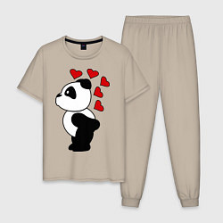 Мужская пижама Поцелуй панды: для него